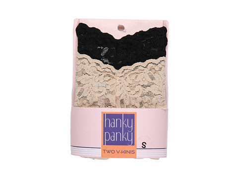 Cheap Hanky Panky Signature Lace V Kini 2 Pack Black Chai