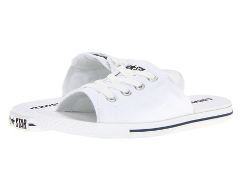 converse cutaway sandals white