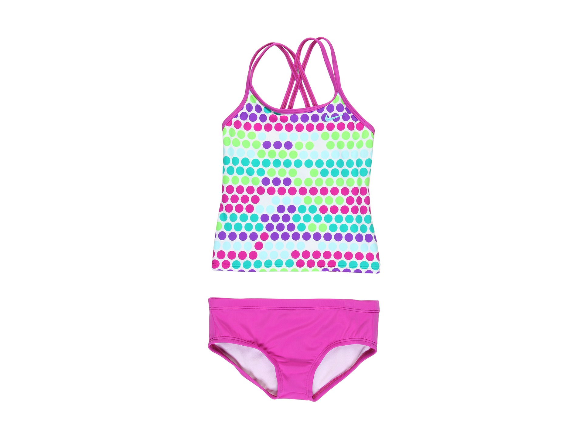 Fragmented Dot Spider Back Tankini (Big Kids) Reviewer from 