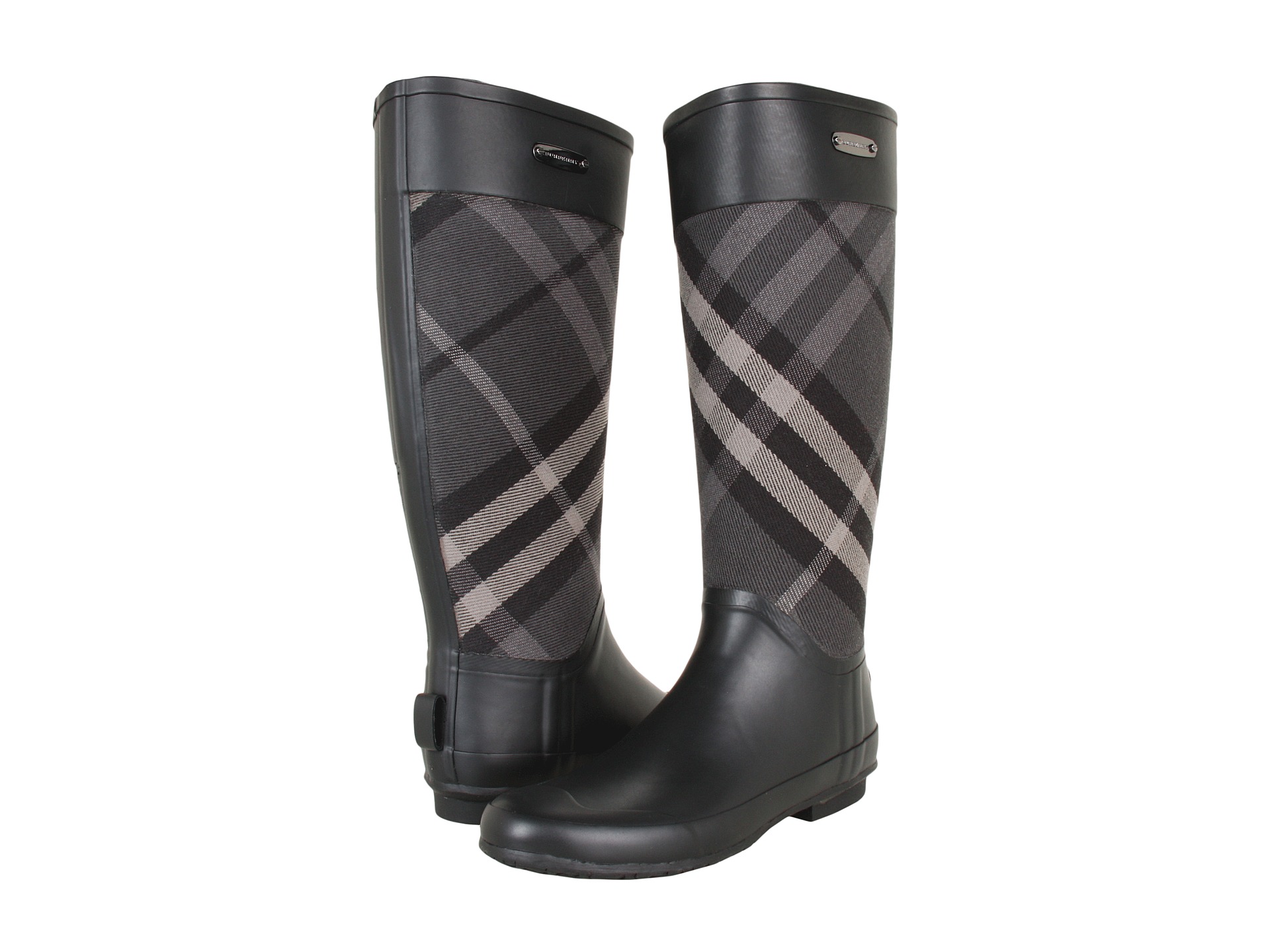 Burberry Check Panel Rainboots   