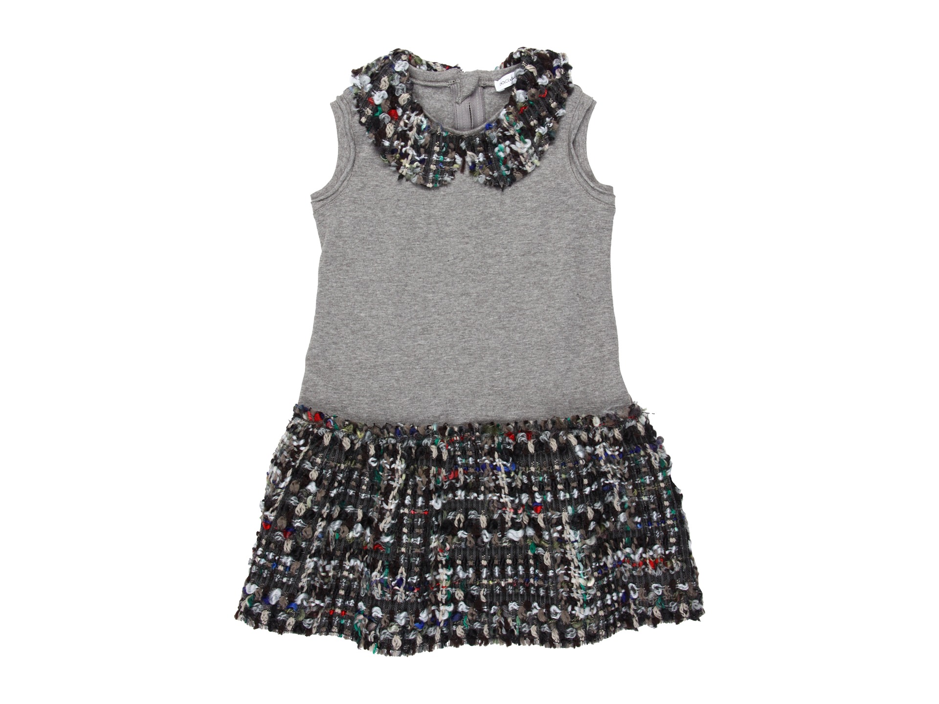 Dolce & Gabbana Plush Boucle Sleeveless Dress (Toddler/Little Kids/Big 