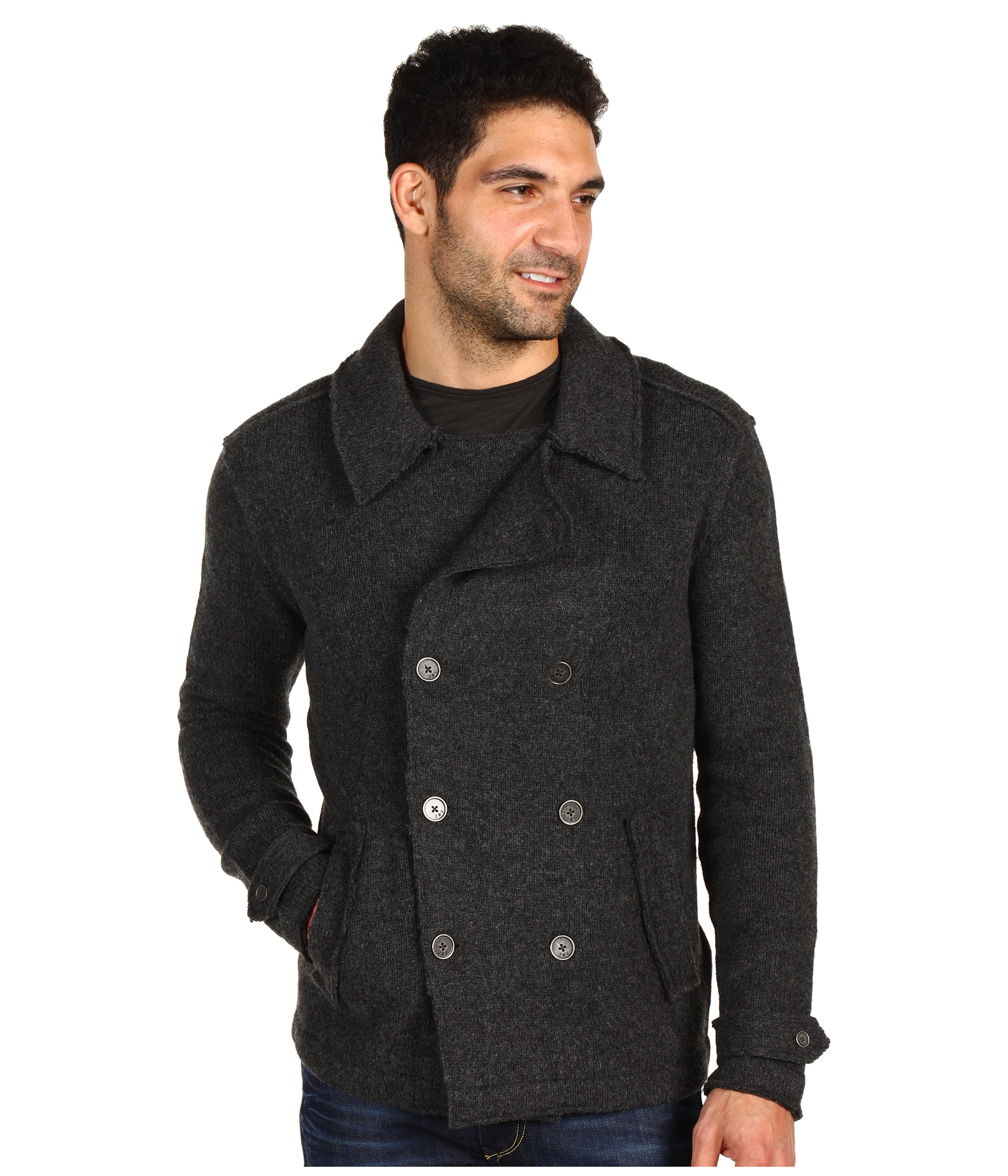 John Varvatos Raw Edge Sweater Knit Jacket $179.99 $298.00 SALE