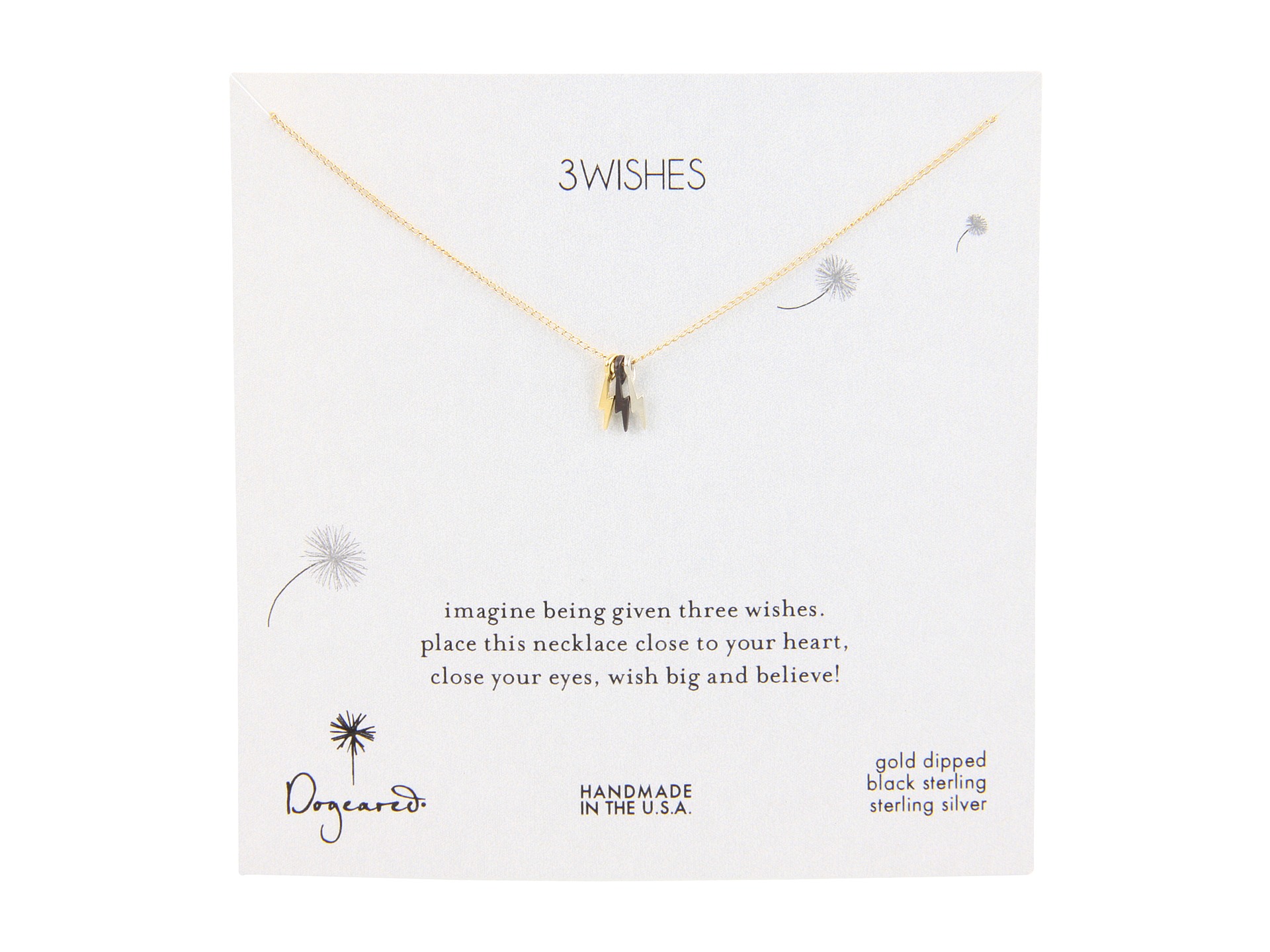 Dogeared Jewels 3 Wishes Little Bolts $71.99 $96.00 SALE
