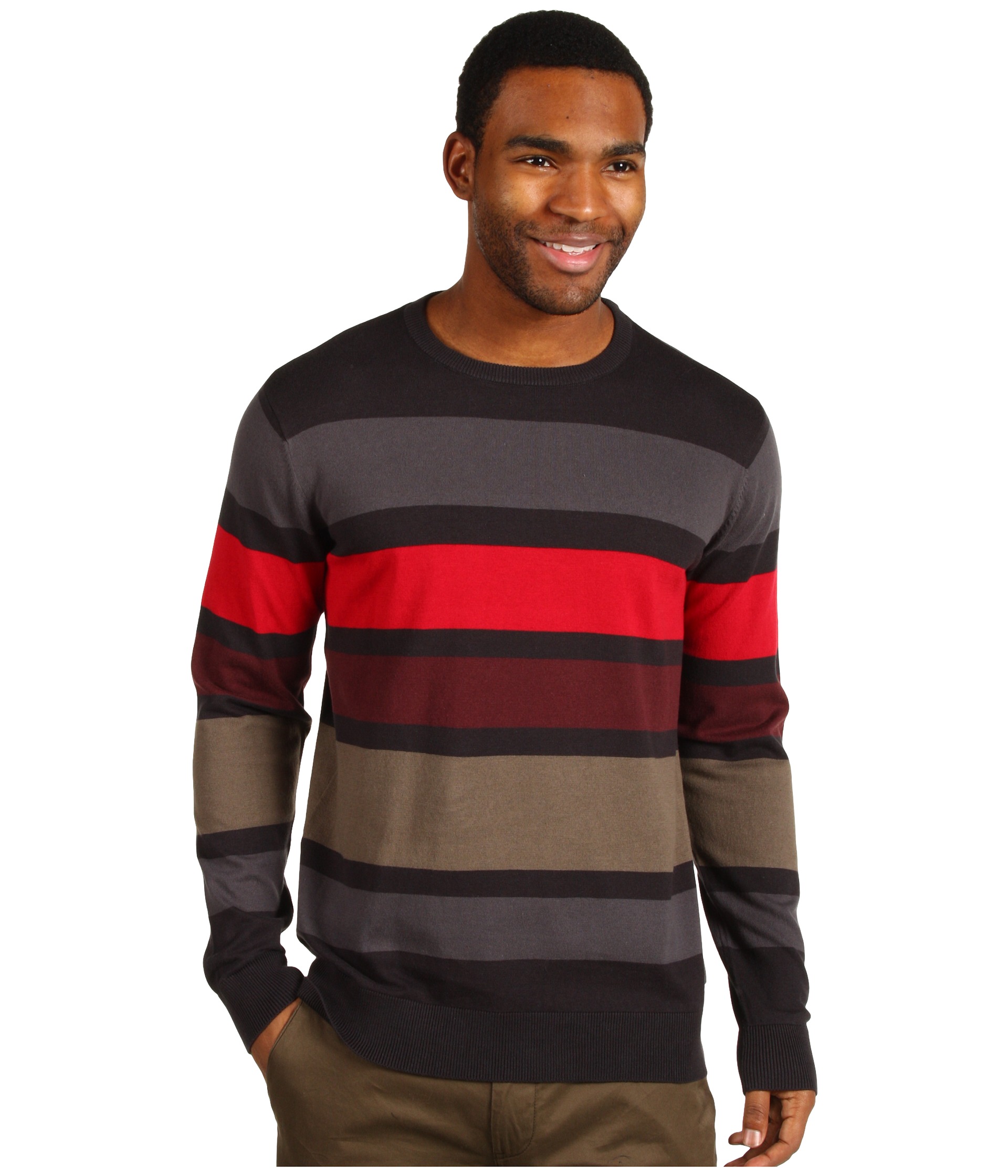 Quiksilver Casting Crew Stripe Sweater    BOTH 