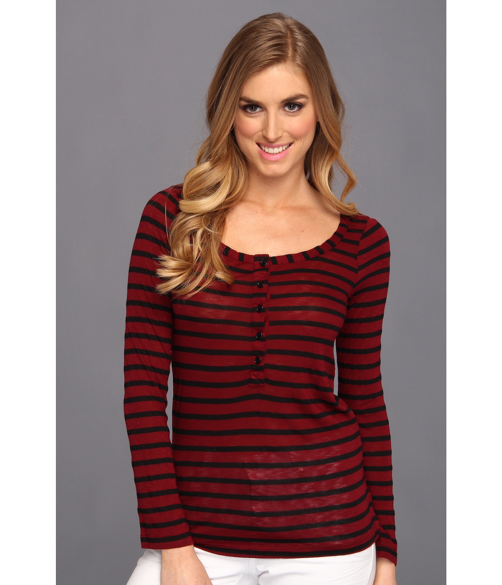   Black Venice Stripe Henley $58.99 $78.00 