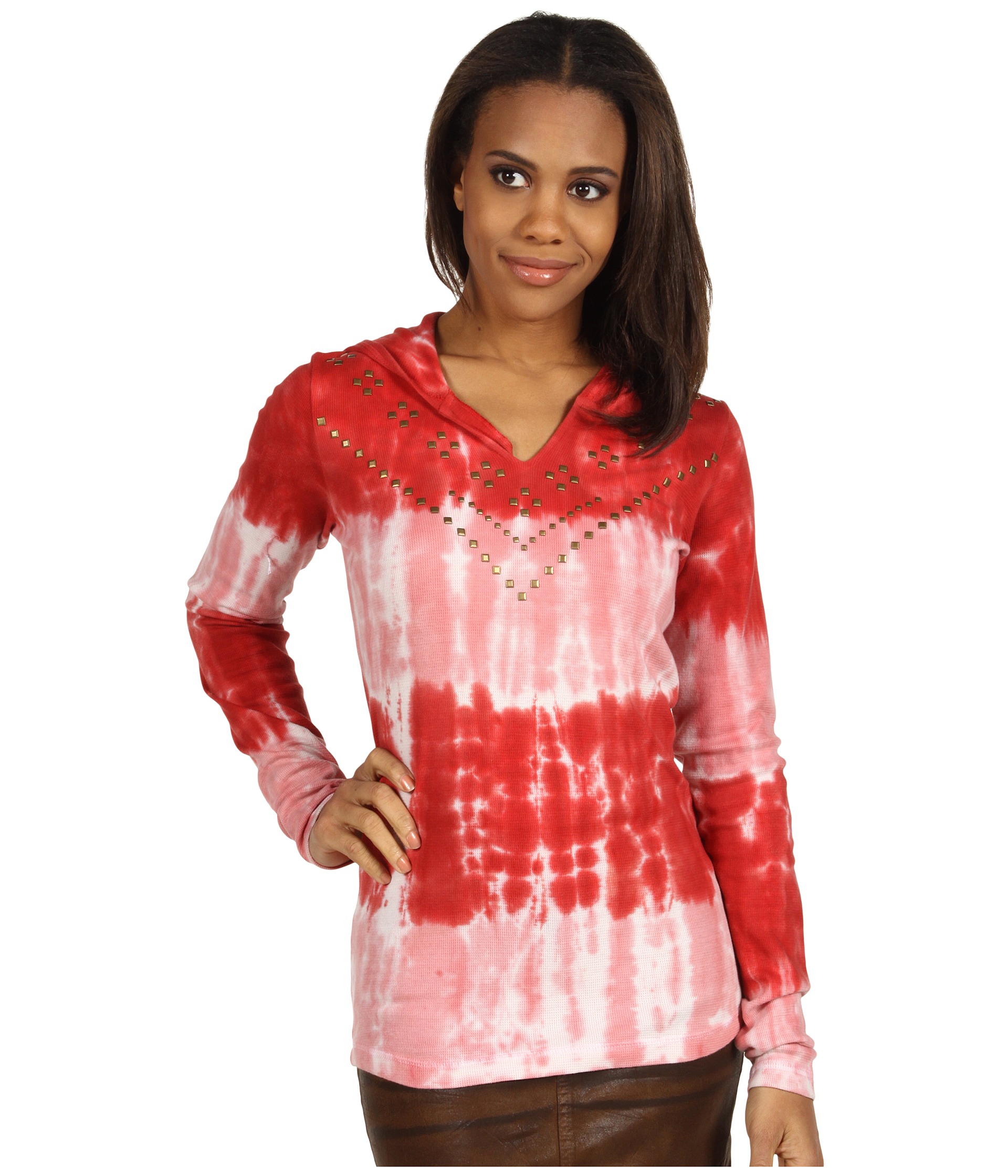 Roper Tye Dyed Thermal Hoodie with Nailheads $49.99 $54.99 SALE